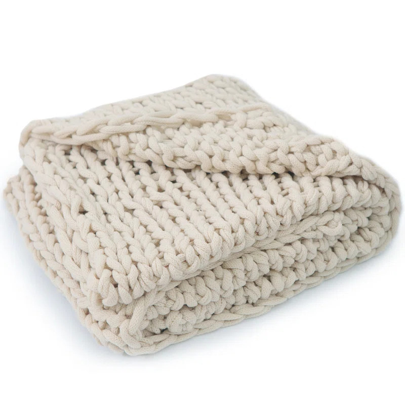 Cheer Collection  Chunky Cable Knit Throw & Reviews | Wayfair | Wayfair North America