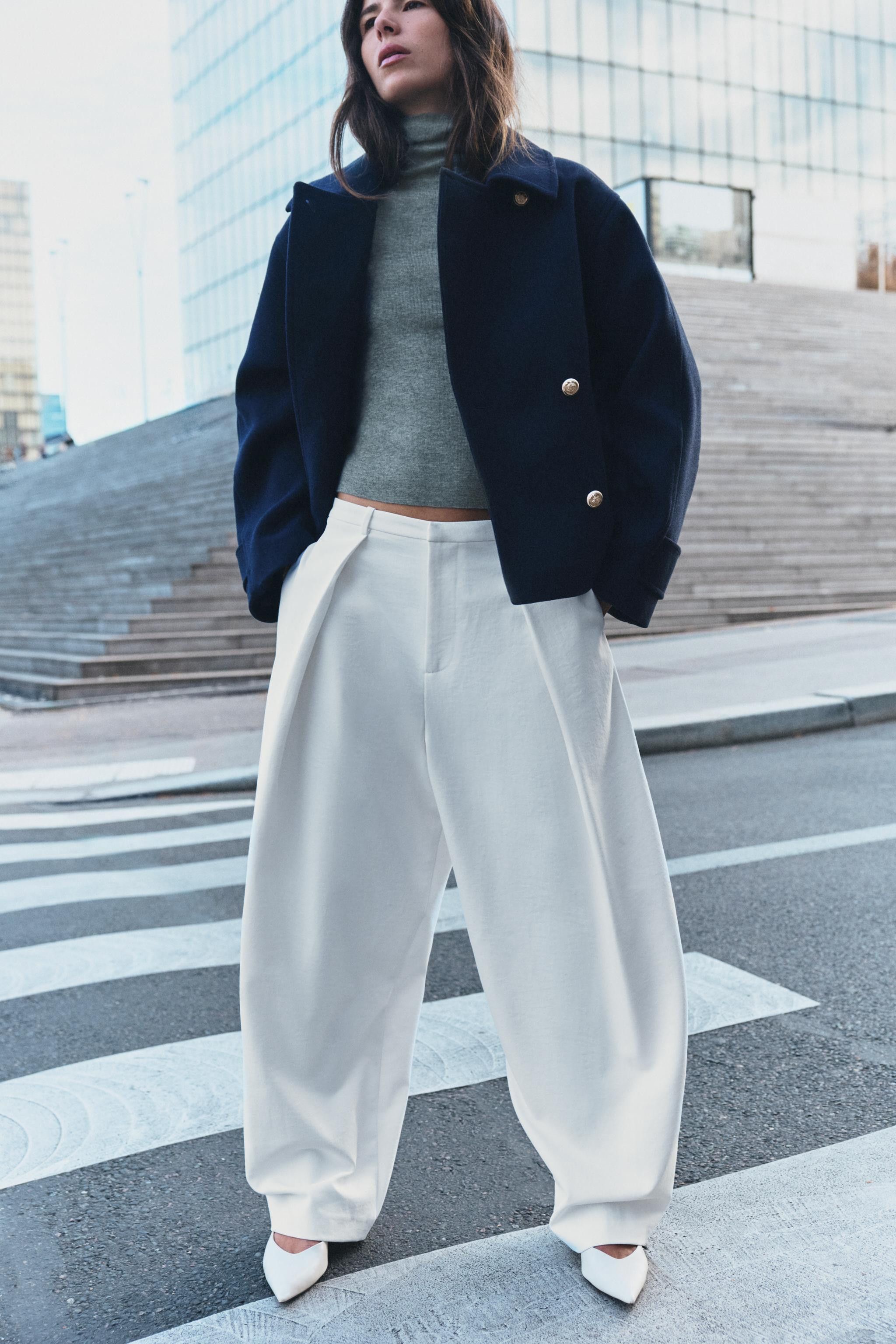 BARREL DARTED PANTS | Zara US