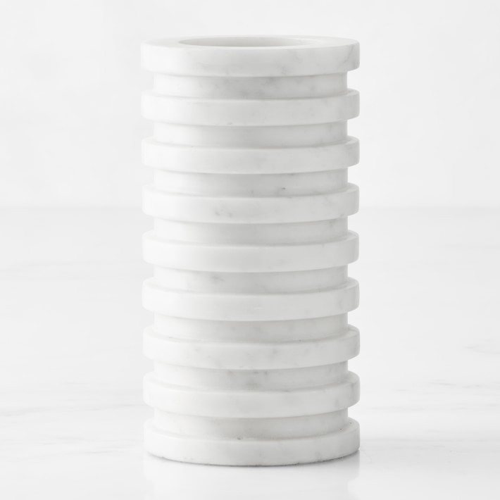 White Carrara Marble Vases | Williams-Sonoma