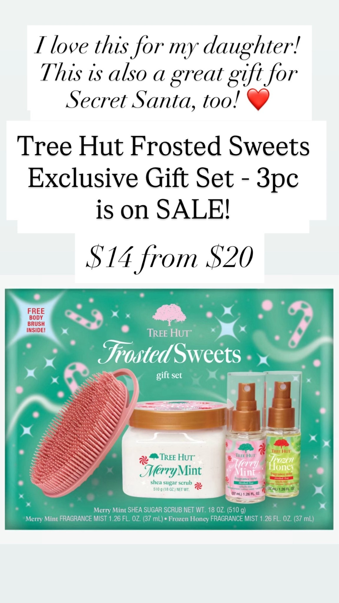 Tree Hut Frosted Sweets Exclusive Gift Set - 3pc are $14 from $20

#LTKBeauty #LTKGiftGuide #LTKHoliday