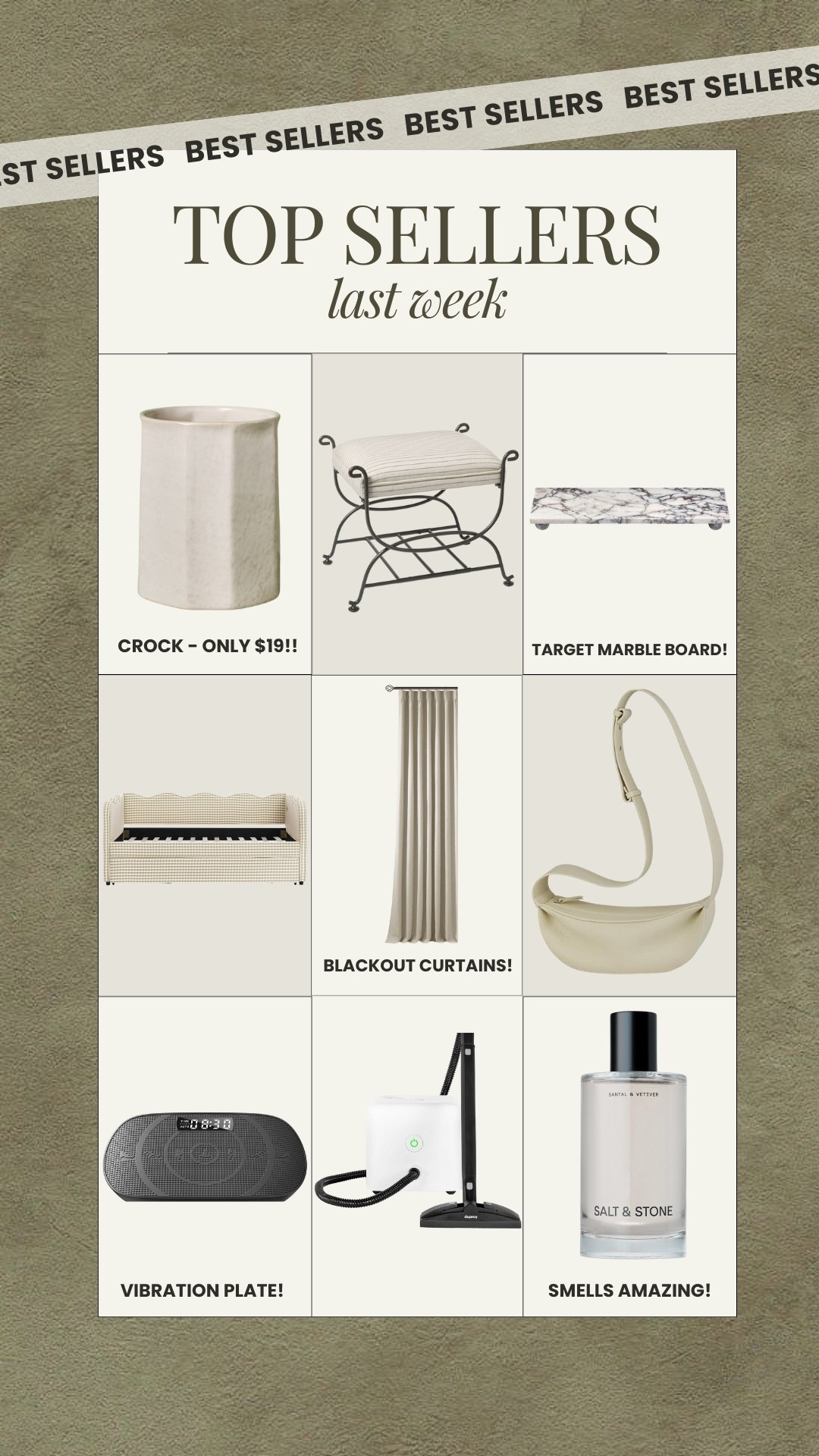 Best sellers last week!

best sellers, top sellers, trending home finds, trending fashion finds, amazon home finds, amazon favorites, amazon fashion finds 

#LTKHome #LTKKids #LTKmomlife