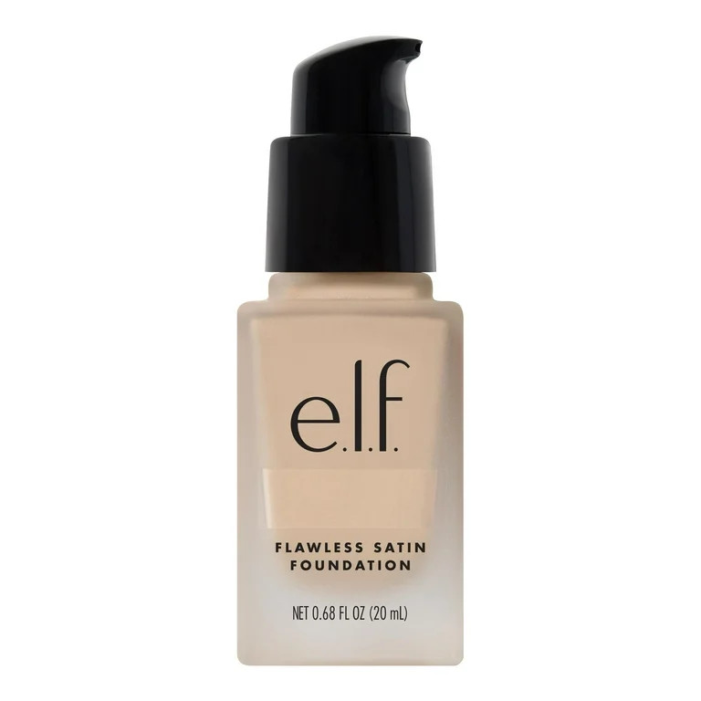 e.l.f. Flawless Satin Foundation, Beige, 0.68 fl oz | Walmart (US)