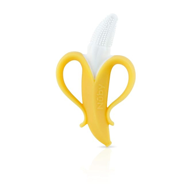 Nuby Nananubs Banana Massaging Toothbrush, Yellow | Amazon (US)