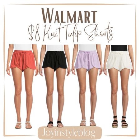 $8 Walmart No Boundaries Knit Tulip Shorts, Sizes XS-XXXL

#LTKOver40 #LTKFindsUnder50 #LTKTravel