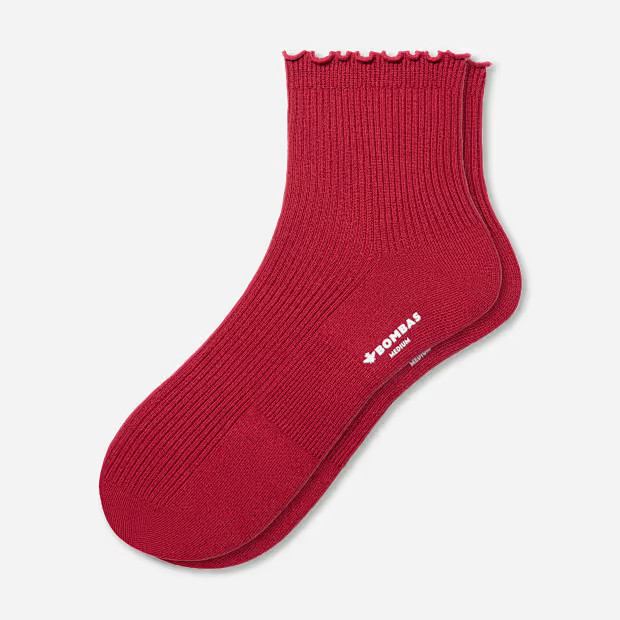 Women's Frilly Rib Quarter Socks | Bombas