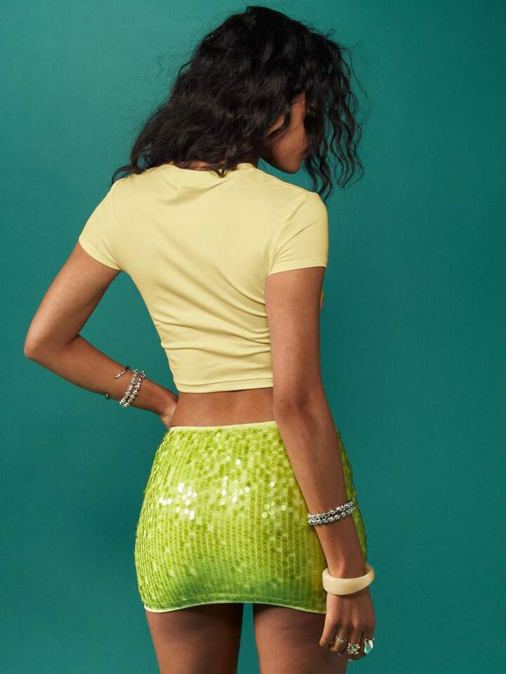 MISSGUIDED Camiseta de bebé con estampado floral tropical, top corto con diseño de lirio, para ... | SHEIN