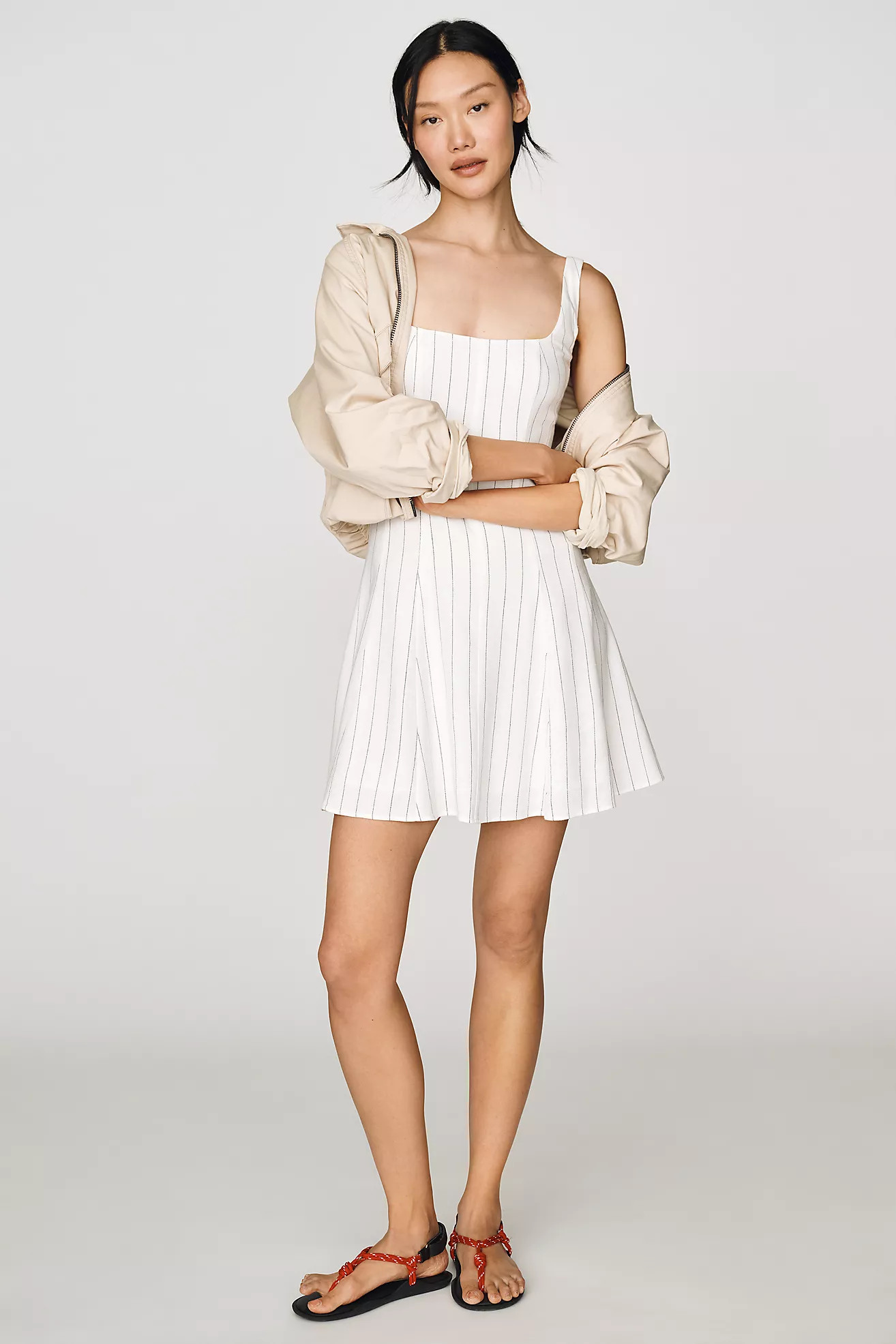 Rowing Blazers Striped A-Line Dress | Anthropologie (US)