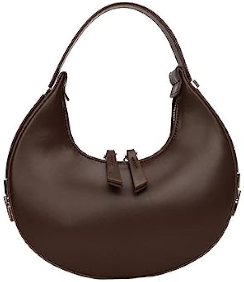 2023 New Ladies Genuine Leather Shoulder Handle Underarm Crescent Bag, Y2k Fashionable Adjustable... | Amazon (US)