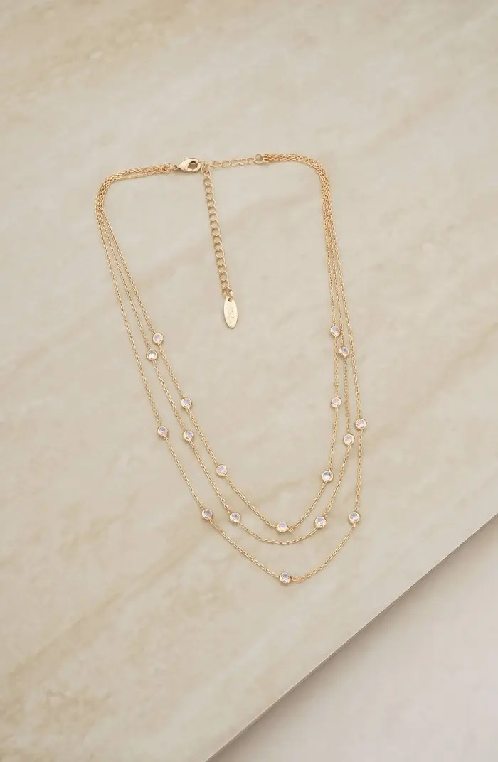 Ettika Crystal Station Layered Necklace | Nordstrom | Nordstrom