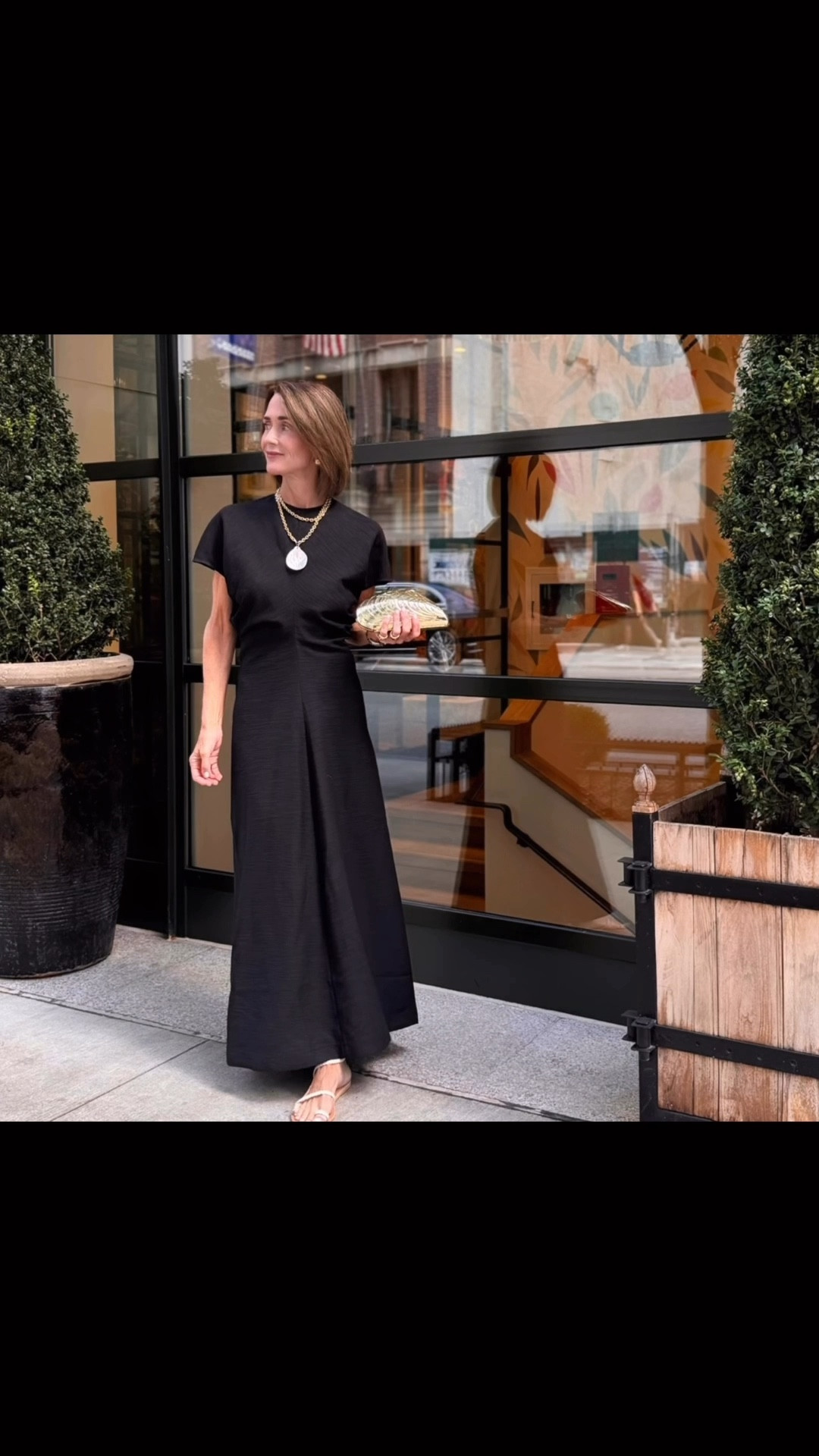 This will be your black dress transitioning into fall. It’s moody and classic. Material is heavier but light to enjoy summer days. Perfect for that warm fall day. 

#LTKStyleTip #LTKWorkwear #LTKNYFW