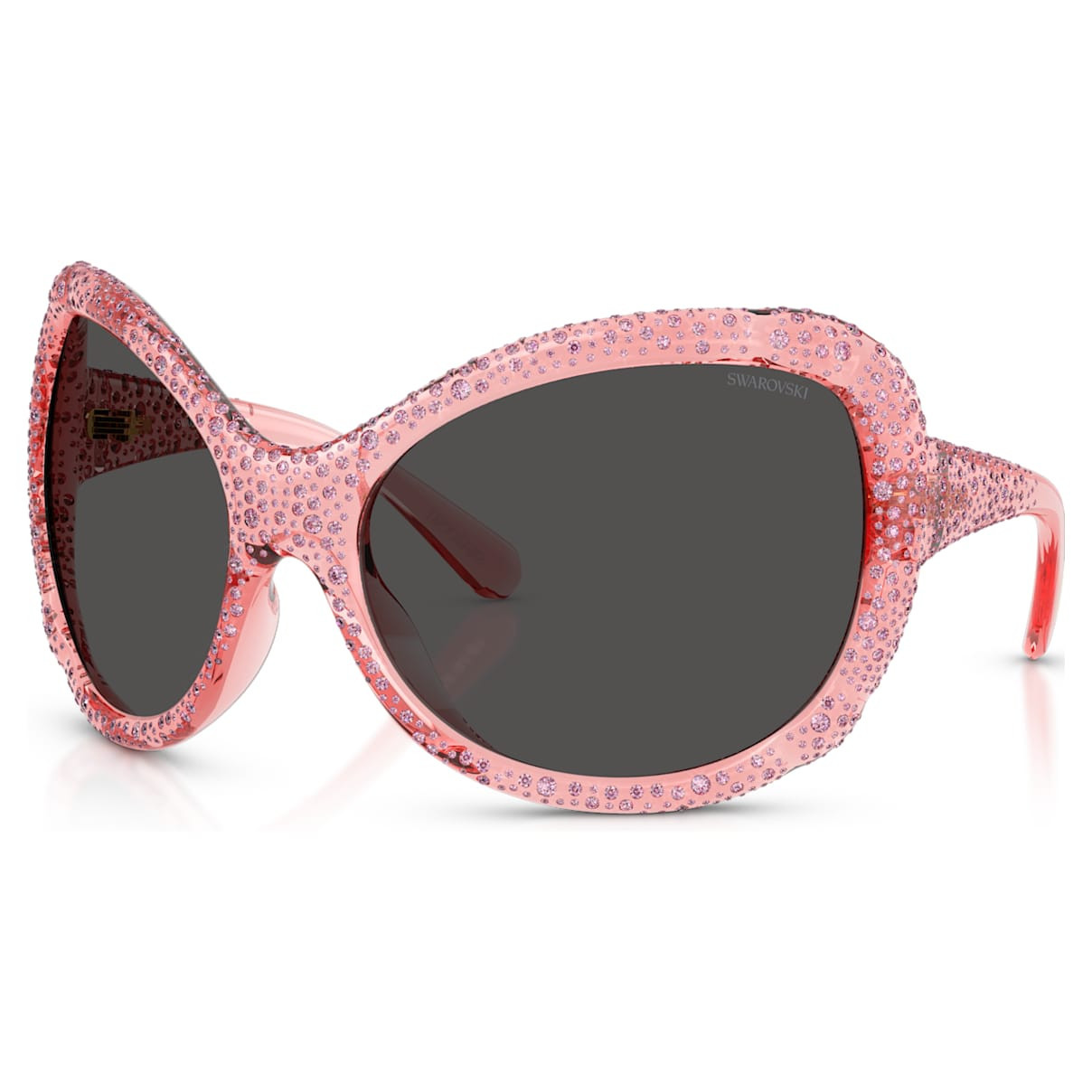 Sunglasses, Oversized, Cat-eye shape, SK6052, Pink | SWAROVSKI