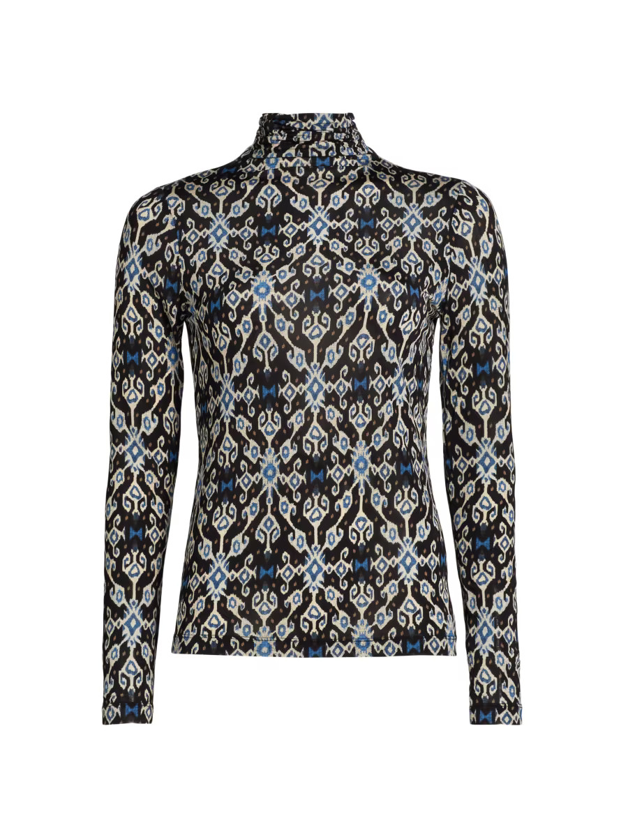 Aurelia Abstract Print Turtleneck Top | Saks Fifth Avenue