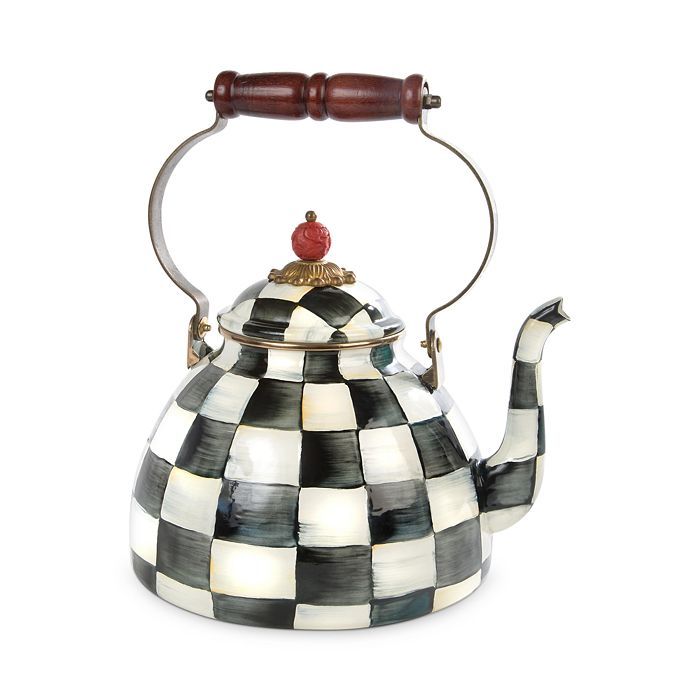 3-Qt. Courtly Check Enamel Tea Kettle | Bloomingdale's (US)