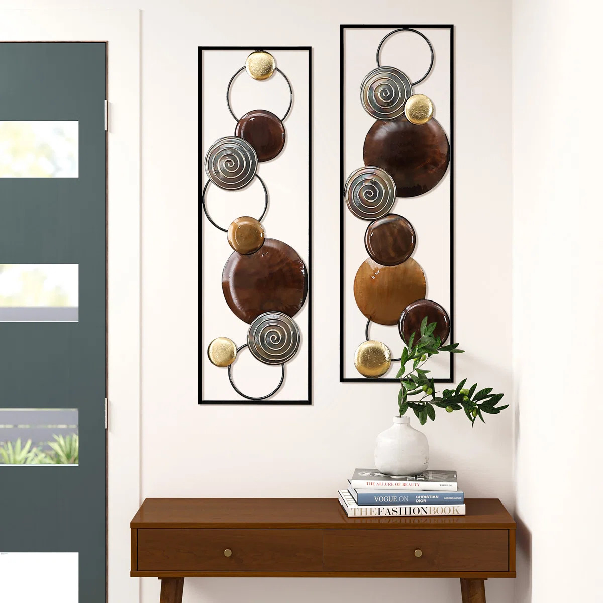 Caiene Handmade Modern Abstract Wall Decor on Metal | Wayfair North America