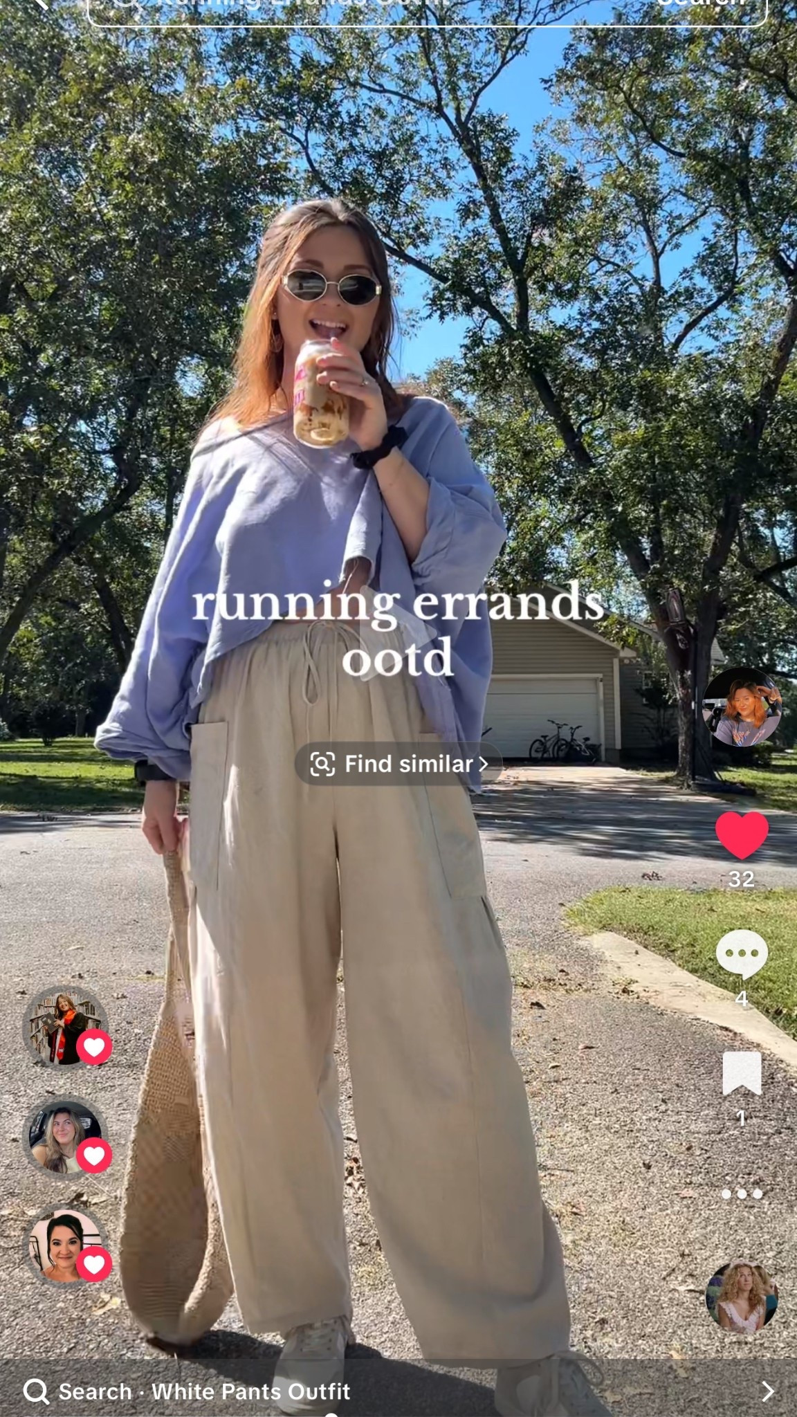 Comfortable and cute running errands outfit featuring relaxed linen pants, an oversized sweatshirt, and sneakers. The perfect casual outfit for coffee runs, grocery trips, or busy mom days when you still want to look put together.

#LTKSpringSale #LTKBeauty #LTKootd