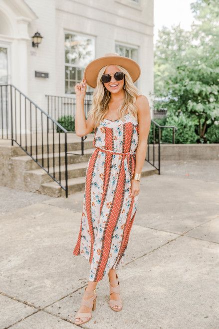 Ask Me Something New Printed Maxi Dress | The Pink Lily Boutique