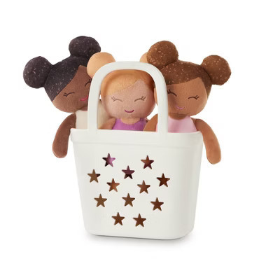 LullaBaby Bathtime Set with 3 Plush Bath Dolls for Real Water Play: Toddler Girl Bath Toys, Baby Doll Accessories | Target