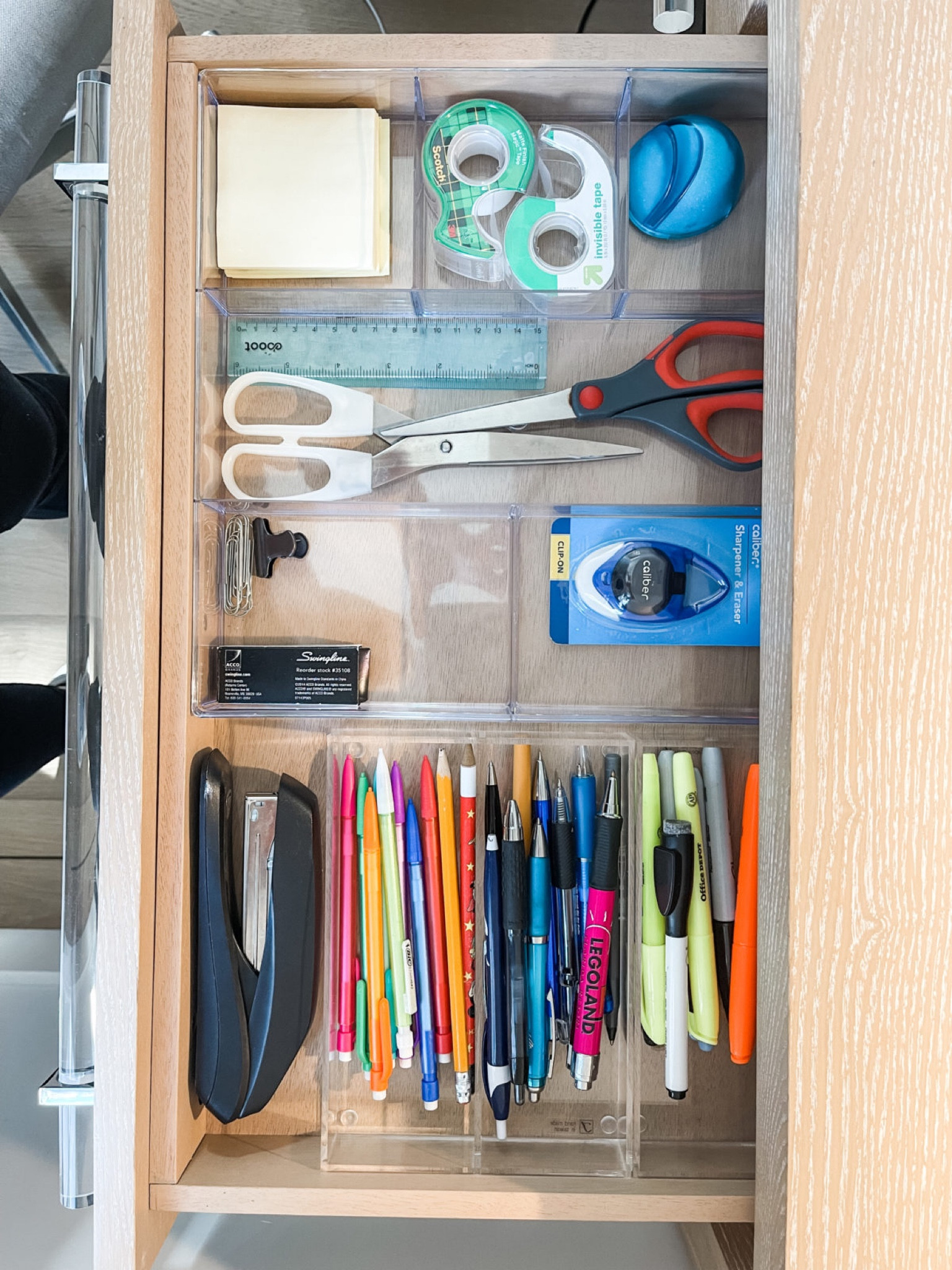  Whitmor 6-Section Clear Drawer Organizer - Office