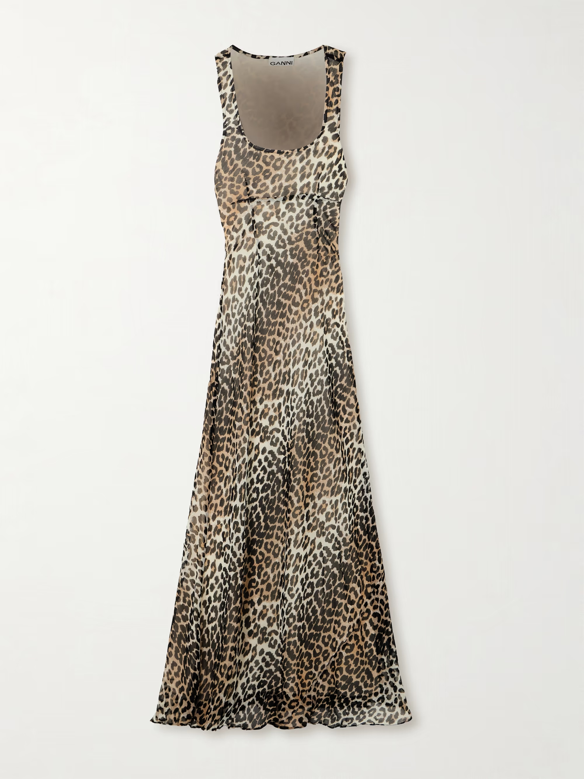 Leopard-print recycled-chiffon maxi dress | NET-A-PORTER (UK & EU)