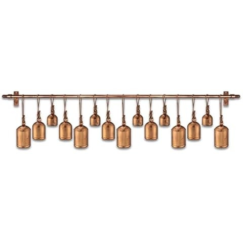 Deco 79 Metal Tibetan Inspired Meditation Decorative Cow Bell with Jute Hanging Rope and Rod, 48"... | Amazon (US)