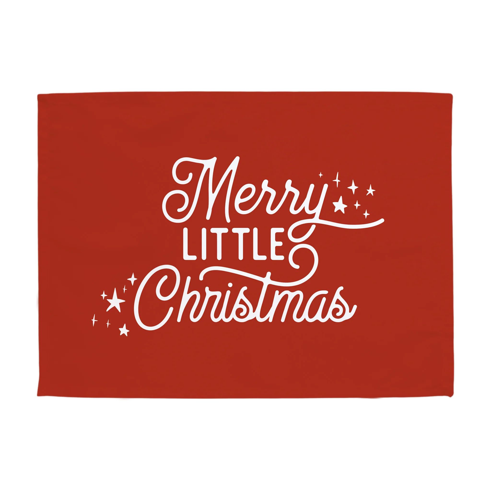 {Vintage Red} Merry Little Christmas Banner | Hunny Prints