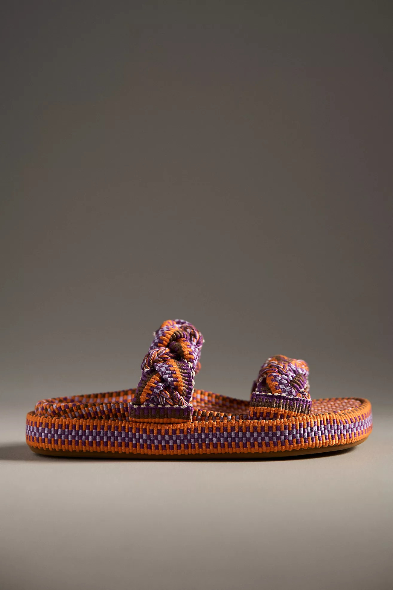 Amambaih Daniella Woven Slide Sandals | Anthropologie (US)