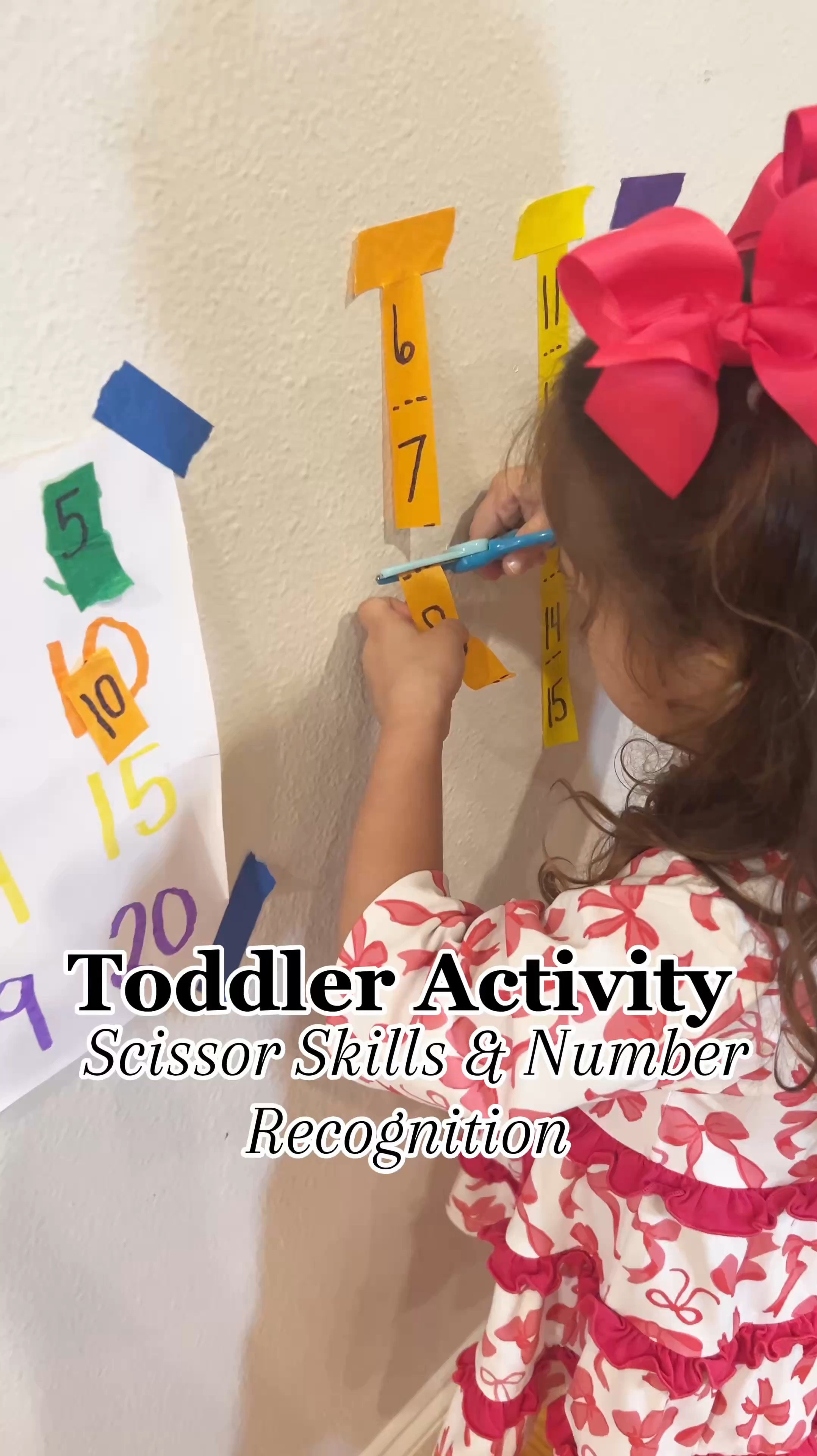 Toddler Acticity! Scissors skills and number recognition! Everything we used linked! 

#LTKKids #LTKWatchNow
