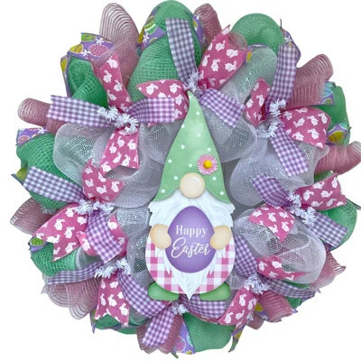 Happy Easter Gnome Wreath | Wayfair North America