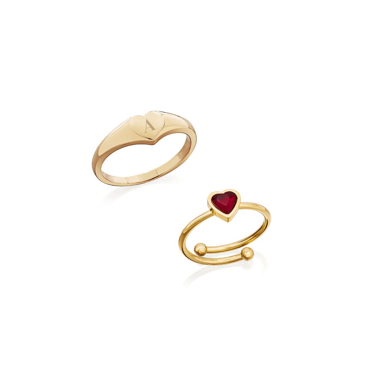 Personalized Ring Bundle (Gold) | Abbott Lyon