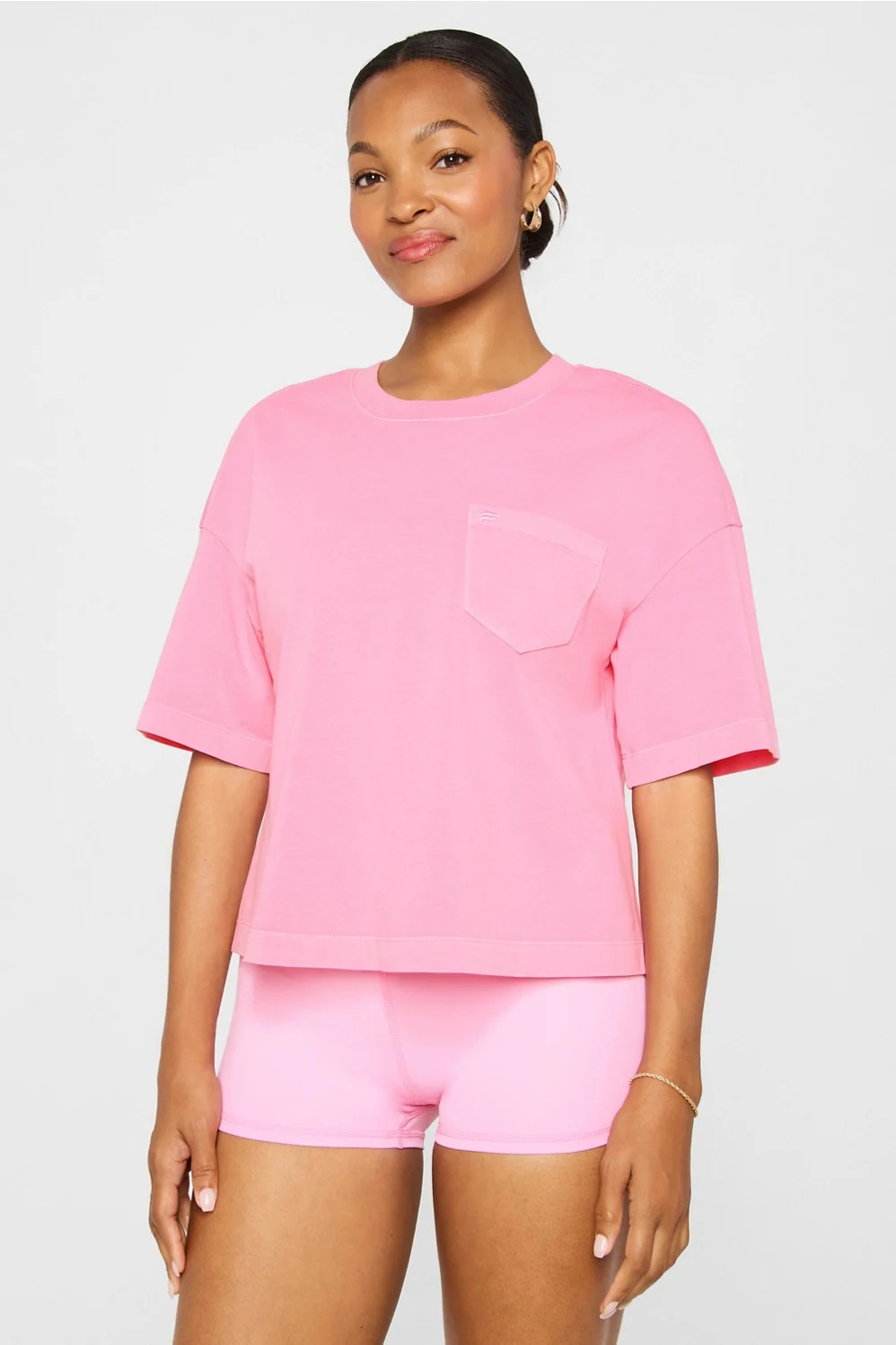 Heavy Cotton Pocket Tee | Fabletics