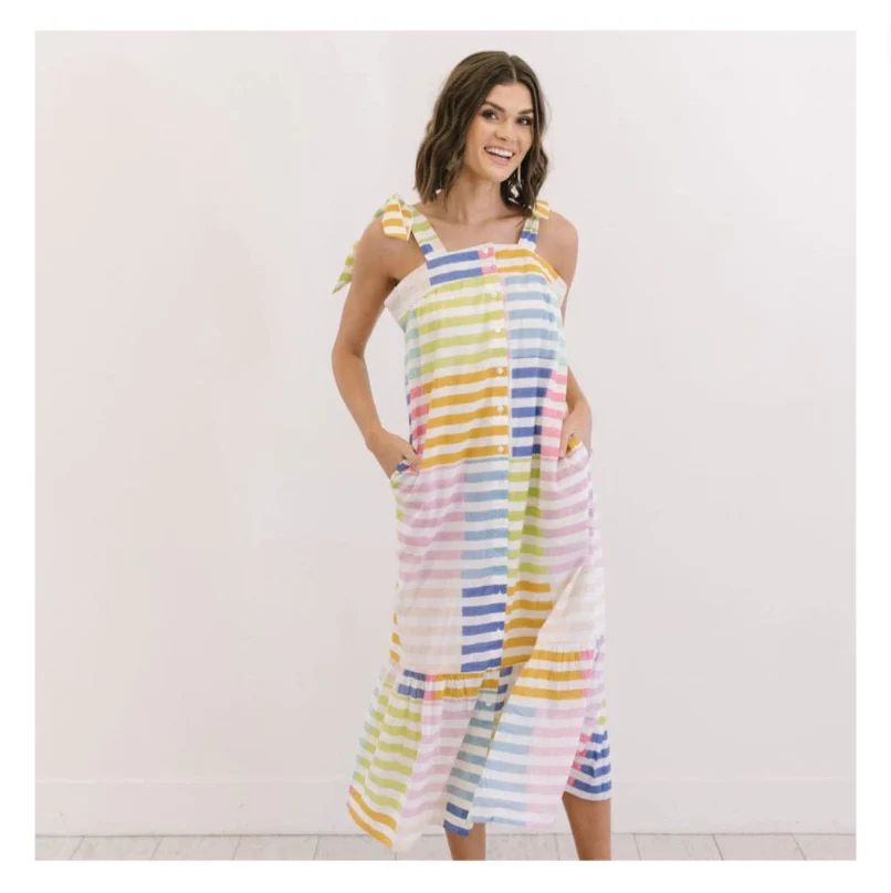 Colorful Stripe Positano Dress | Shop Bijou