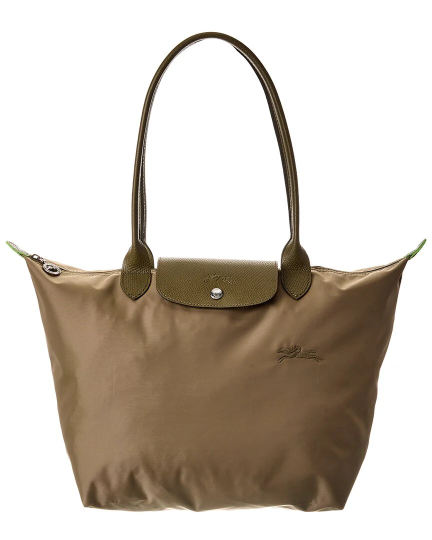 Longchamp Le Pliage Green Large Canvas Long Handle Tote | Shop Simon