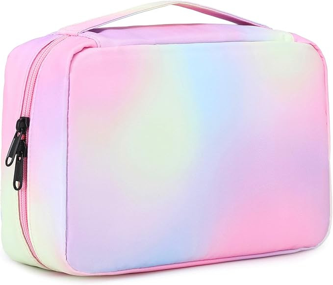 Travel Toiletry Bag Double Layer Waterproof Hanging Cosmetic Bag Portable Makeup Pouch for Women/... | Amazon (US)