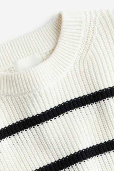 Sweater - Cream/black striped - Ladies | H&M US | H&M (US + CA)