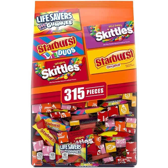 LIFE SAVERS Gummy, STARBURST Duos and Original & SKITTLES Wild Berry and Original Fun Size Chewy ... | Amazon (US)