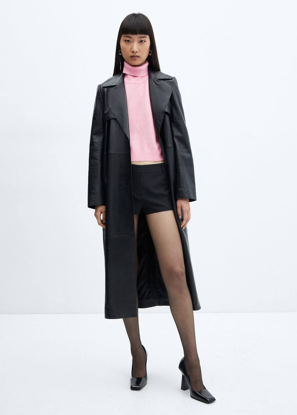 Pull-over maille col roulé -  Femme | Mango France | MANGO (FR)