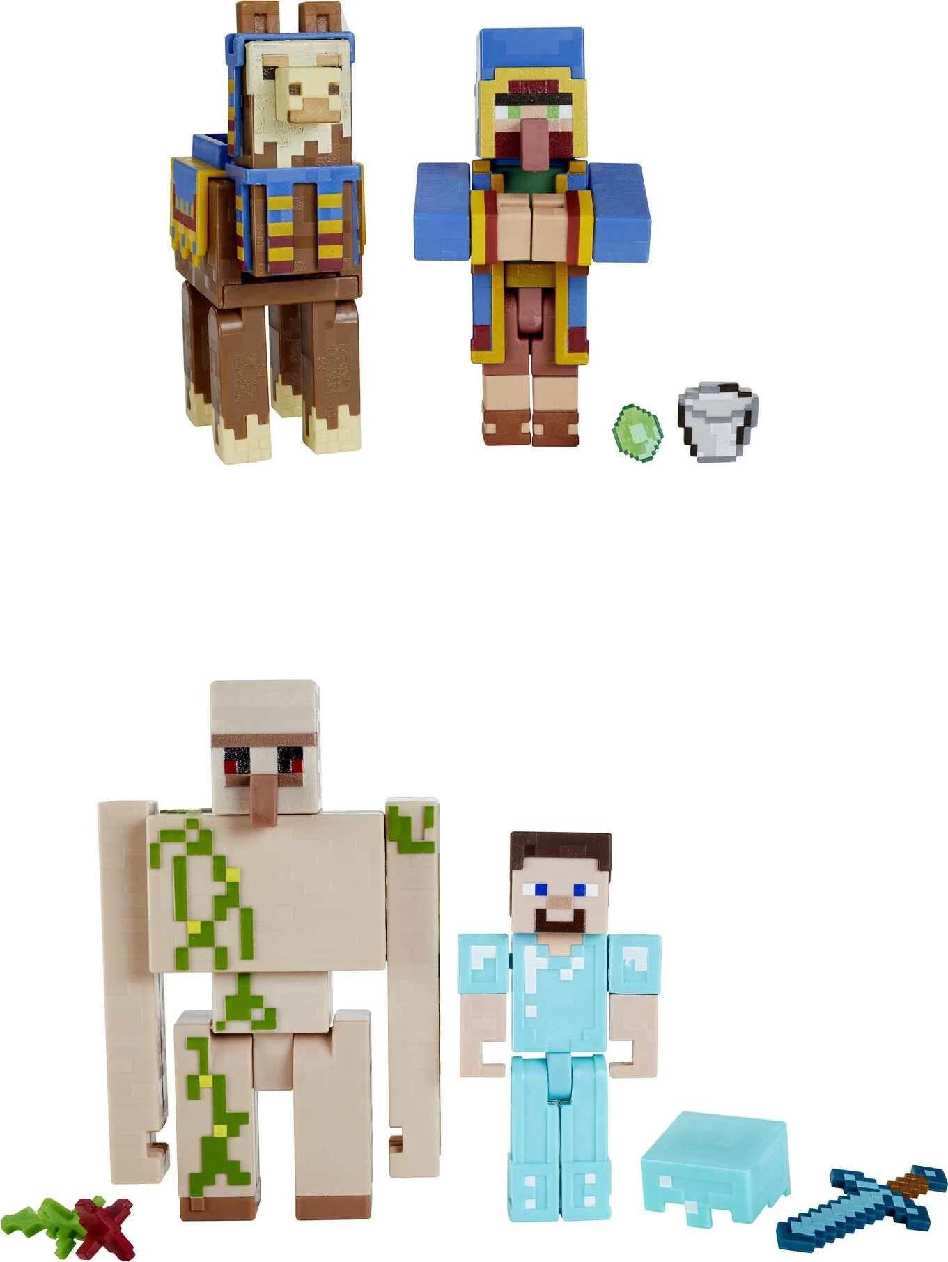 Minecraft Action Figures & Accessories 2-Pack, 3.25-inch Scale Collectible Sets (Characters May V... | Walmart (US)