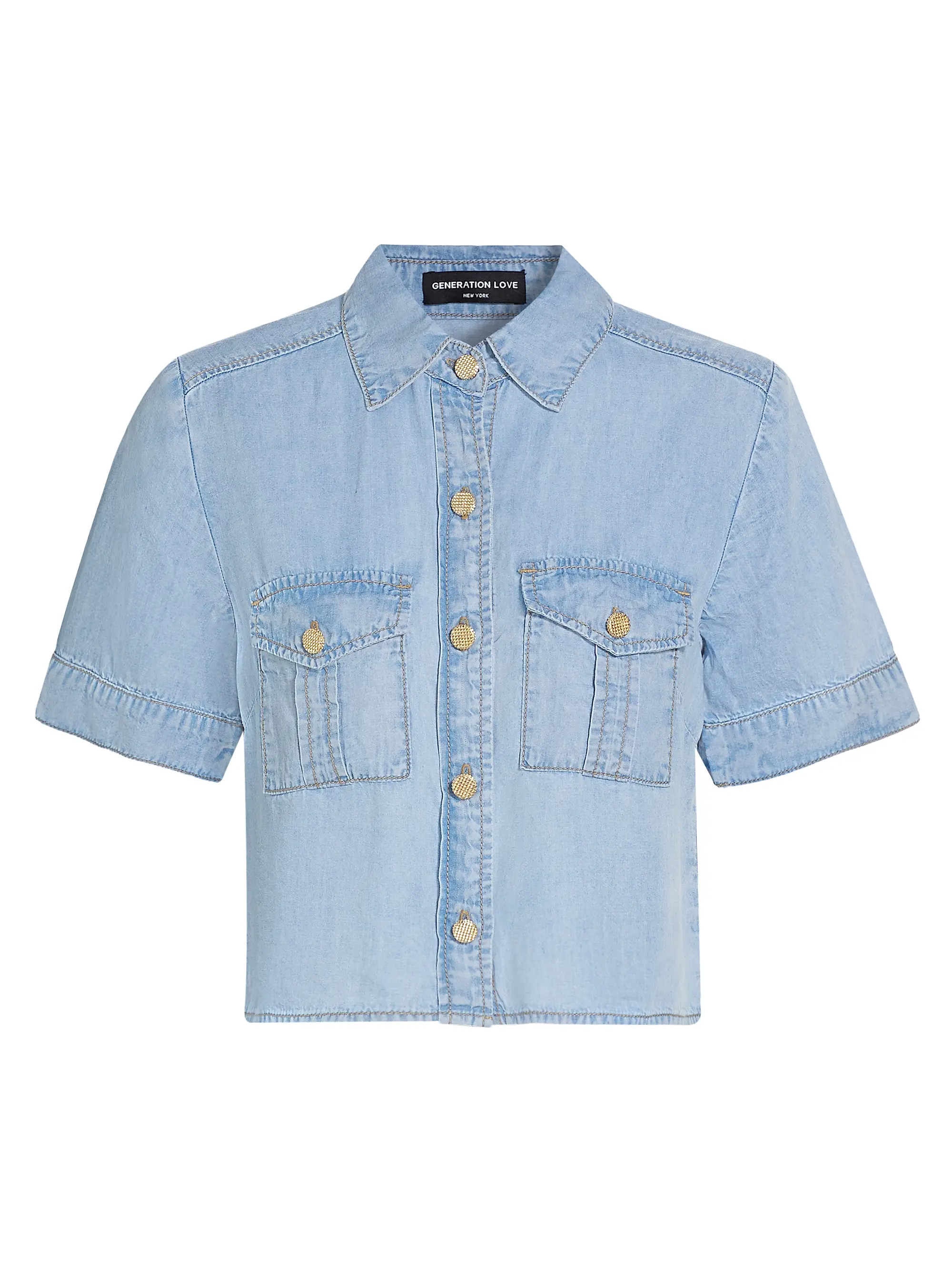 Generation LoveAlida Denim Shirt | Saks Fifth Avenue