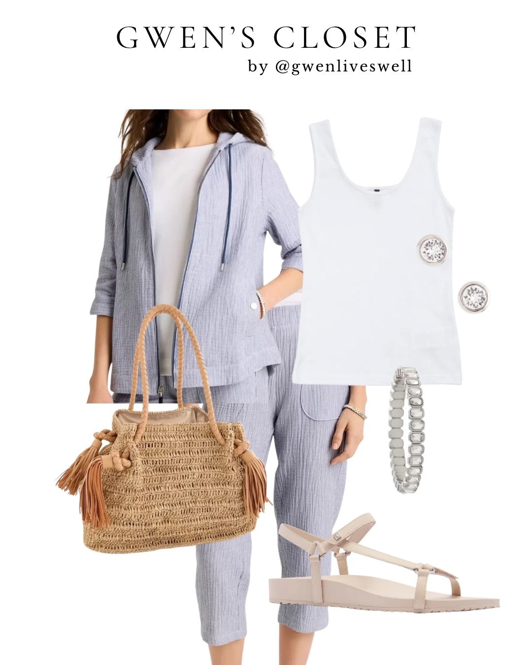 Easy, effortless, and polished. This ZENERGY look from Chico’s is perfect for a morning coffee date, casual errands, or a relaxed day exploring town. I finished it off with my favorite comfortable sandals and a raffia tote for that easy summer feel. 🤍 

#ChicosPartner #LTKStyle

#LTKgrwm #LTKootd #LTKOver40