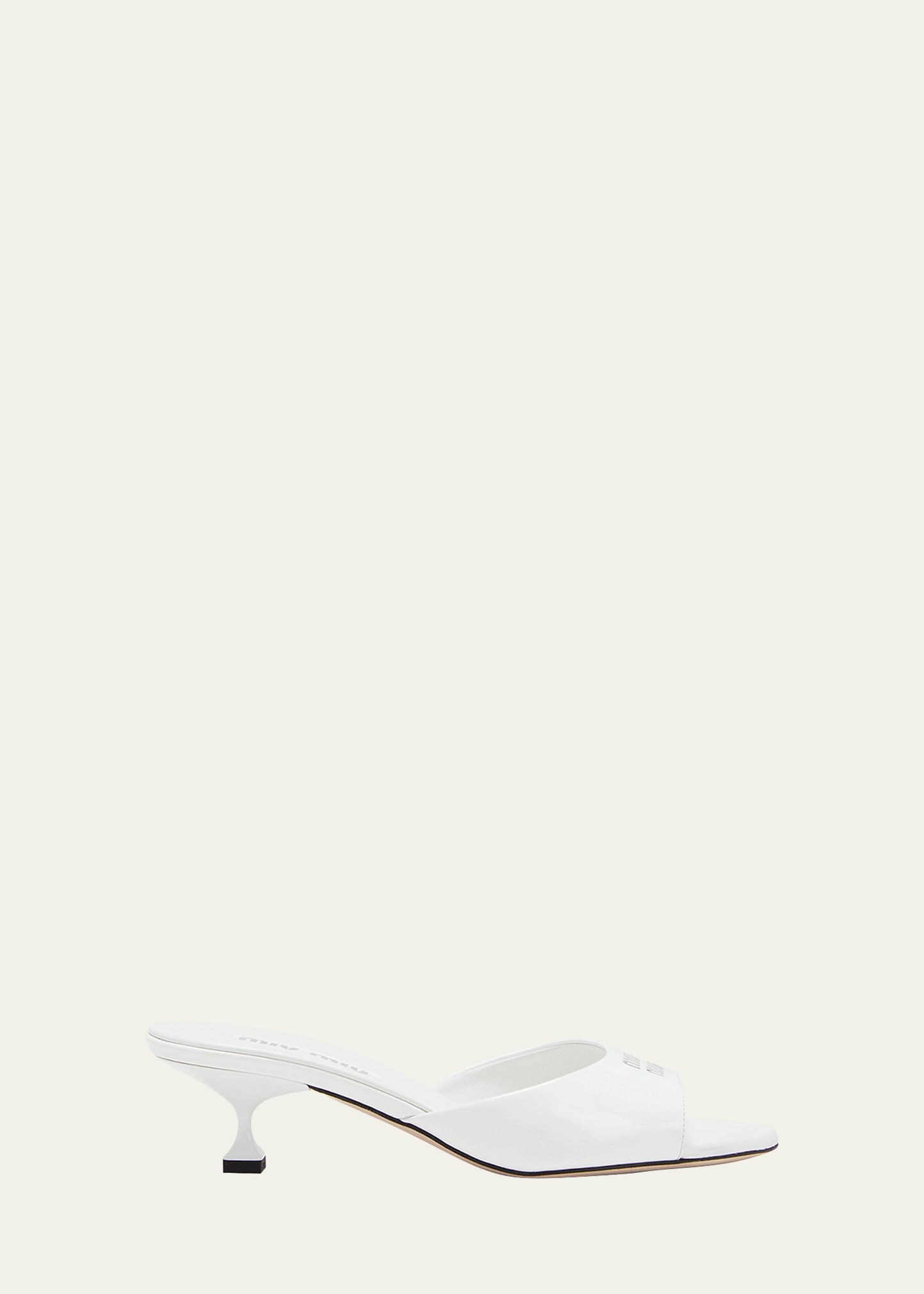 Miu Miu Vernice Patent Stiletto Mule Sandals | Bergdorf Goodman