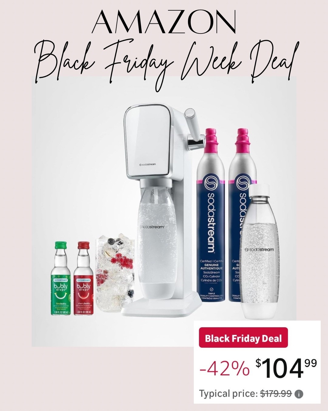 Amazon Black Friday deal/ Amazon home finds 

Soda stream




Amazon deals 
Gifts for her 
Christmas gift idea 
Gifts for him 


#LTKCyberWeek #LTKGiftGuide #LTKFindsUnder100