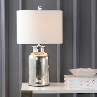 JONATHAN Y Esmee 24.5 in. Mercury Silver Mercury Glass Table Lamp JYL1084A - The Home Depot | The Home Depot