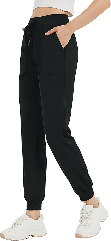 Women's 31"/33"/35"/37" Tall Inseam Joggers Running Sweatpants Pockets Tapered Athletic Workout L... | Amazon (US)
