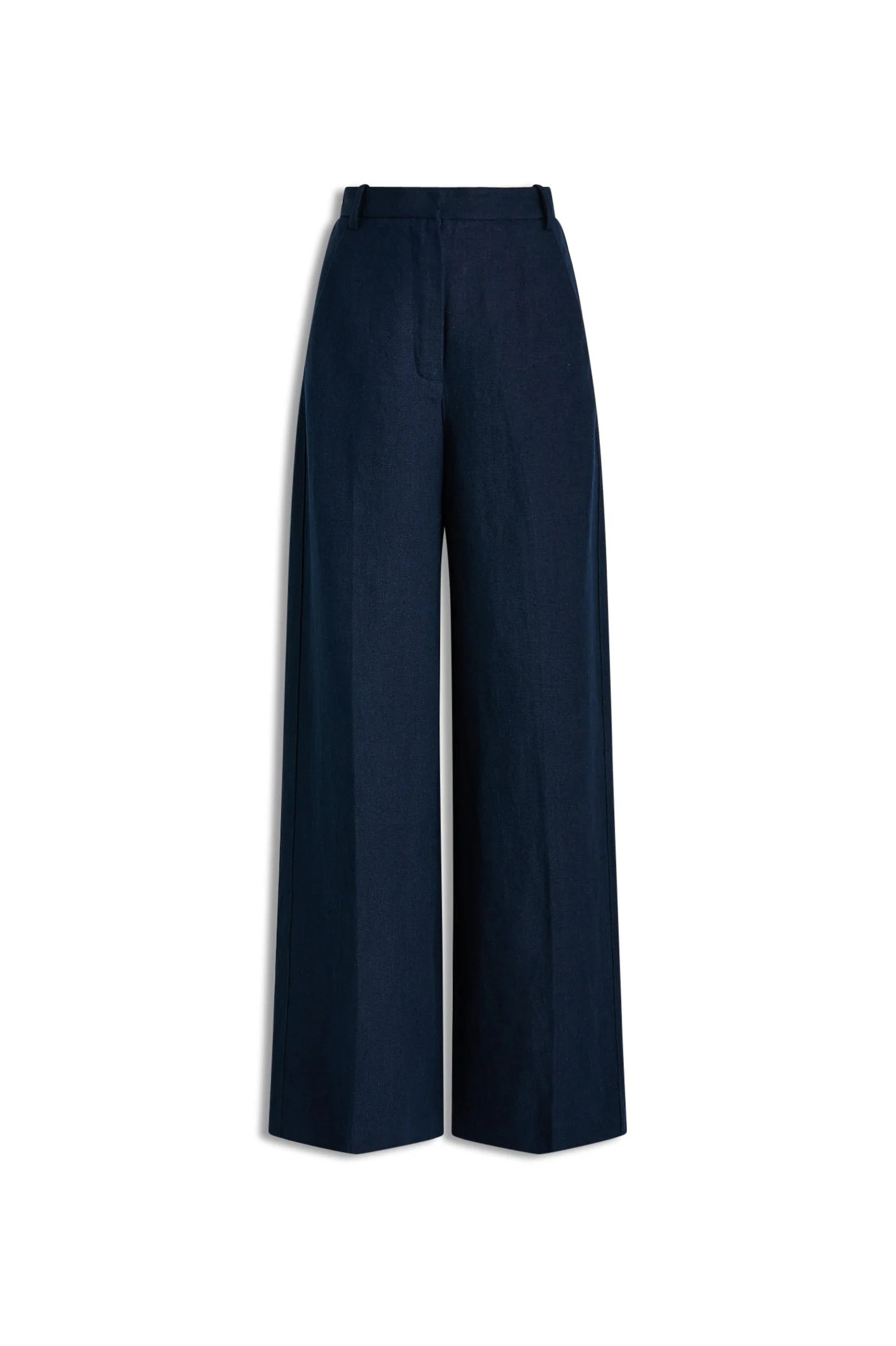 LINEN DRAPE LEG TROUSER - NAVY - Scanlan Theodore | Scanlan Theodore