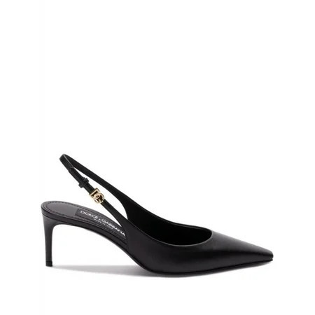 Dolce & Gabbana Women s Leather Slingbacks Black Sizes IT 34-50 2/3 | Walmart (US)