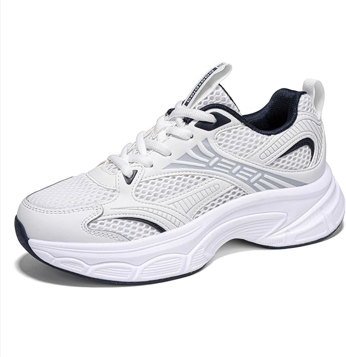 Women's Fashion Sneakers Chunky Breathable Walking Shoes Casual Mesh Athletic Tennis Shoes with T... | Amazon (US)