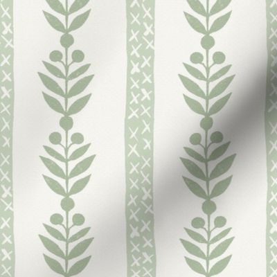 Georgiana Quiet Green | Spoonflower