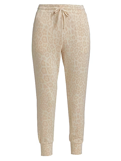 Supersoft Leopard Joggers | Saks Fifth Avenue