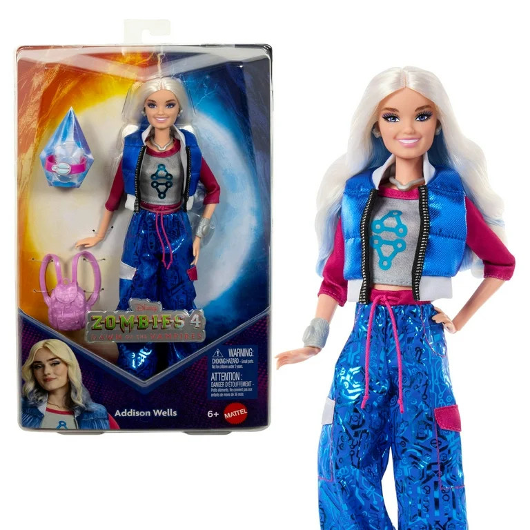 Disney Zombies 4: Dawn of the Vampires Addison Wells Doll with Movie-Inspired Outfit & Accessorie... | Walmart (US)
