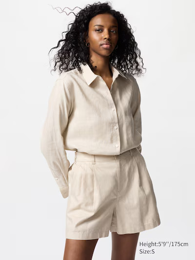 Linen Cotton Shorts | Uniqlo Australia